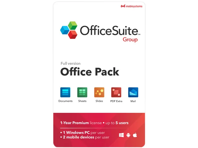 MobiSystems MobiSystems 850012798279 OfficeSuite Group 1 Year Download — Produktfoto