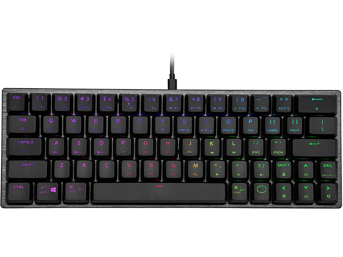Cooler Master Cooler Master SK-620-GKTM1-US 60% mechanical keyboard low profile brown switches gunmetal gray — 商品照片