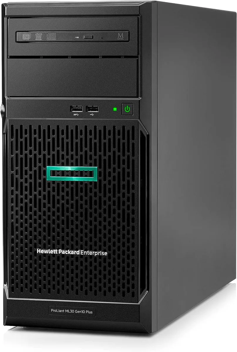 HPE ProLiant ML30 Gen10 Plus tower server in silver finish