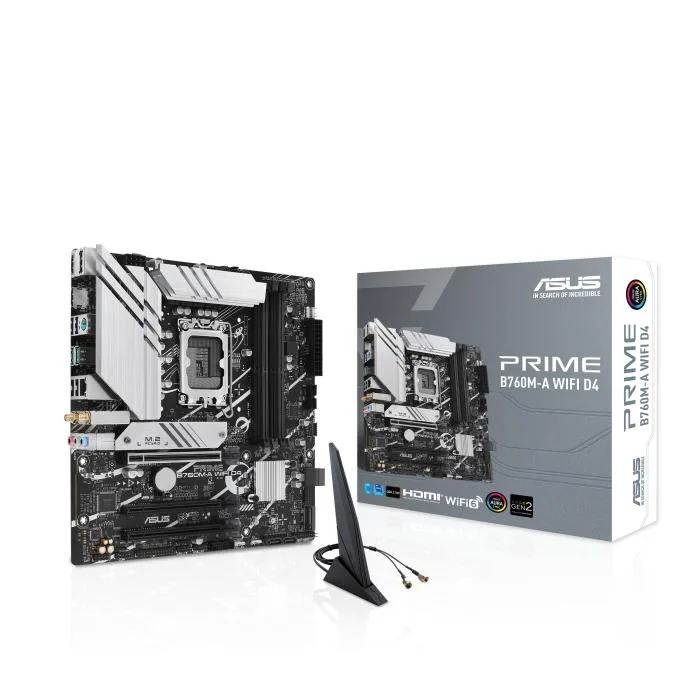 ASUS ASUS PRIME B760M-A WIFI D4 LGA 1700 mATX Intel motherboard — product photo
