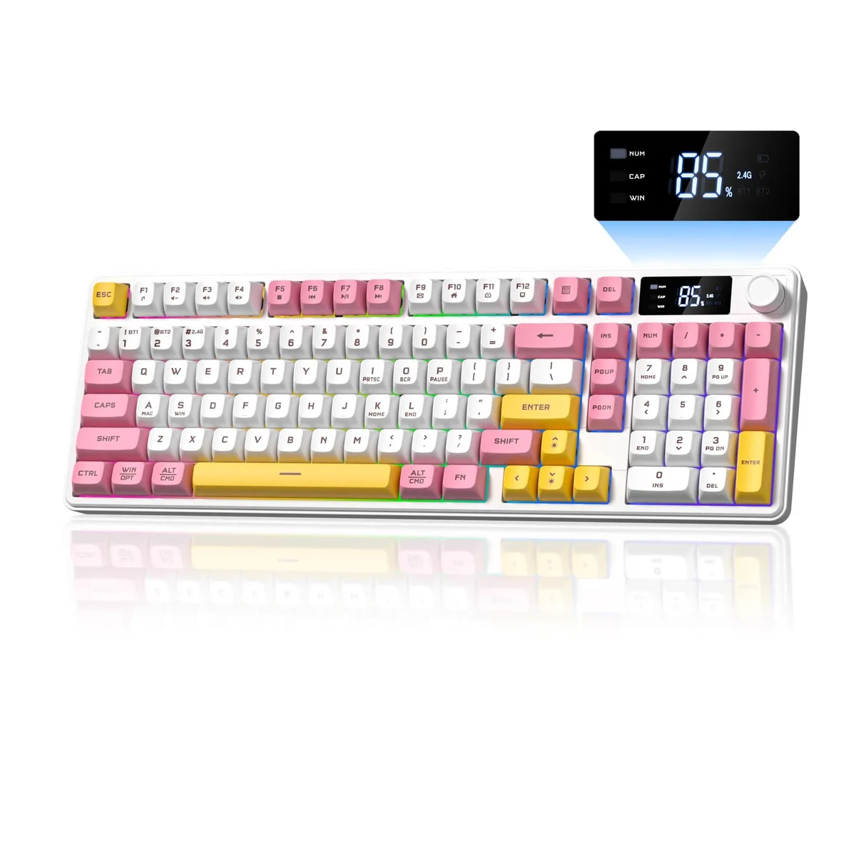 Womier Womier DK98pro 98-key Membrane Keyboard White — Produktfoto