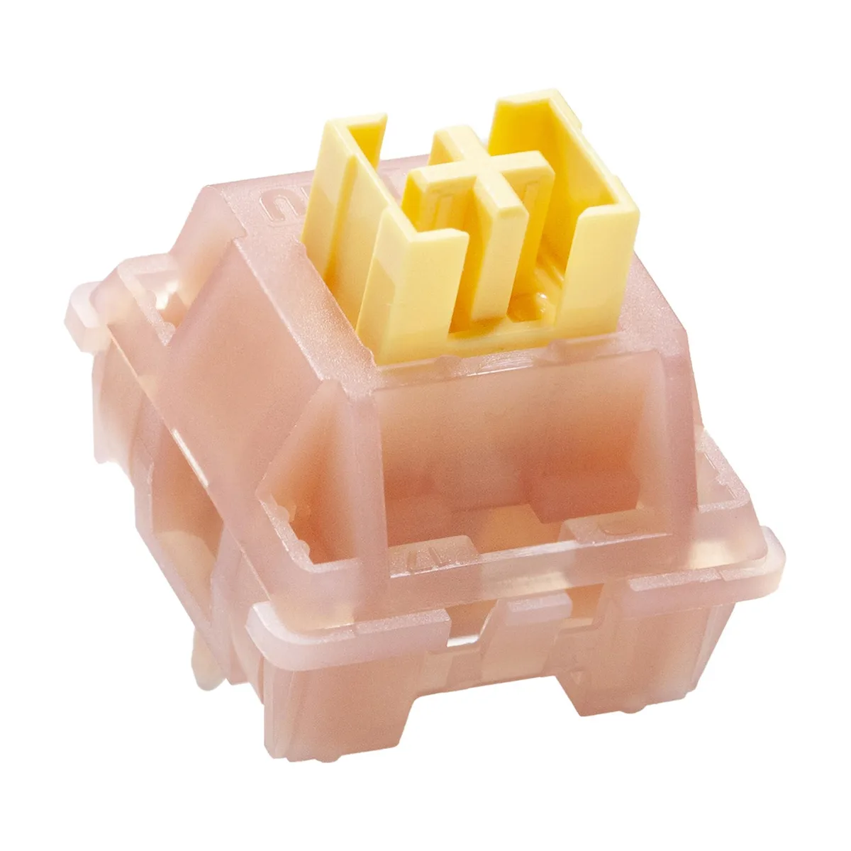 Clear plastic mechanical keyboard switches in bulk pack of 90