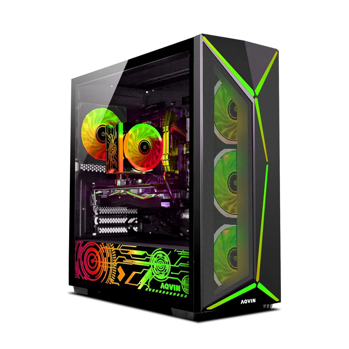 AQVIN AQVIN AQ80 Gaming PC i7-8700 RTX 3050 32GB DDR4 1TB NVMe — product photo