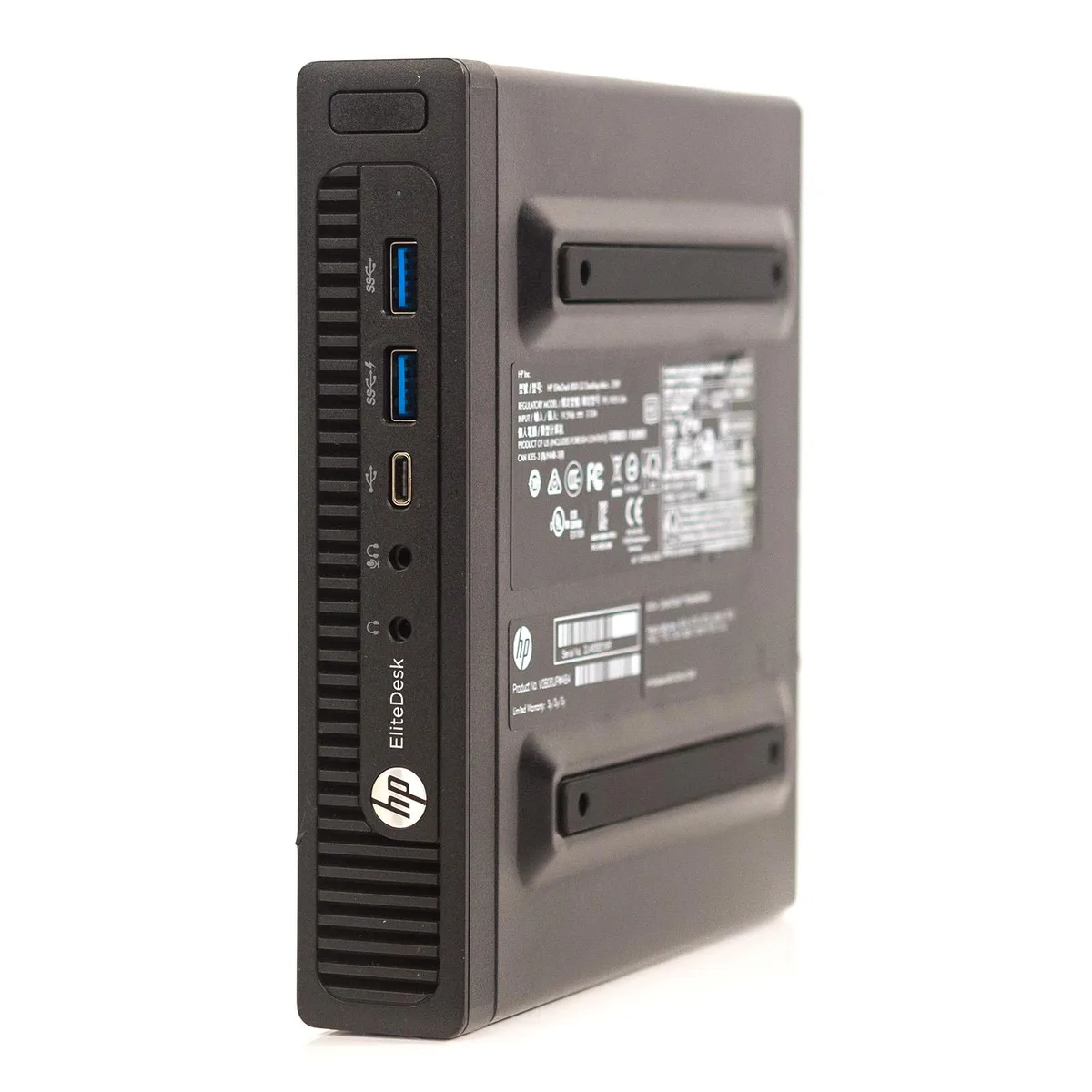 Compact black desktop mini with front ports