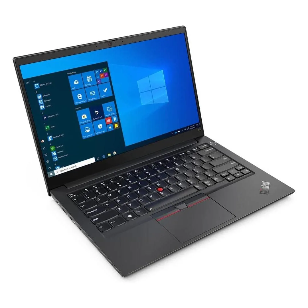 Black 14 inch Lenovo ThinkPad E14 Gen 2 laptop with non-touch screen