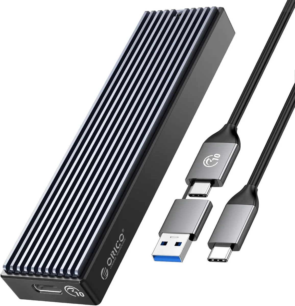 Orico Orico M2PV NVMe drive enclosure USB 3.1 Gen 2 10 Gbps 2230 2242 2260 2280 — photo du produit