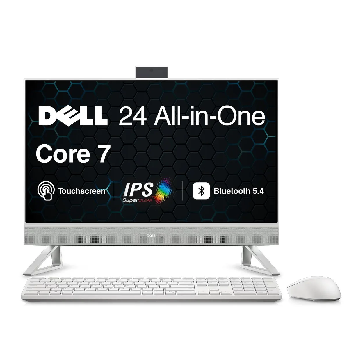 DELL DELL 24 All-in-One Desktop 23.8" FHD Touch Intel Core 7 150U 1.80GHz 16GB 512GB SSD Windows 11 White — صورة المنتج