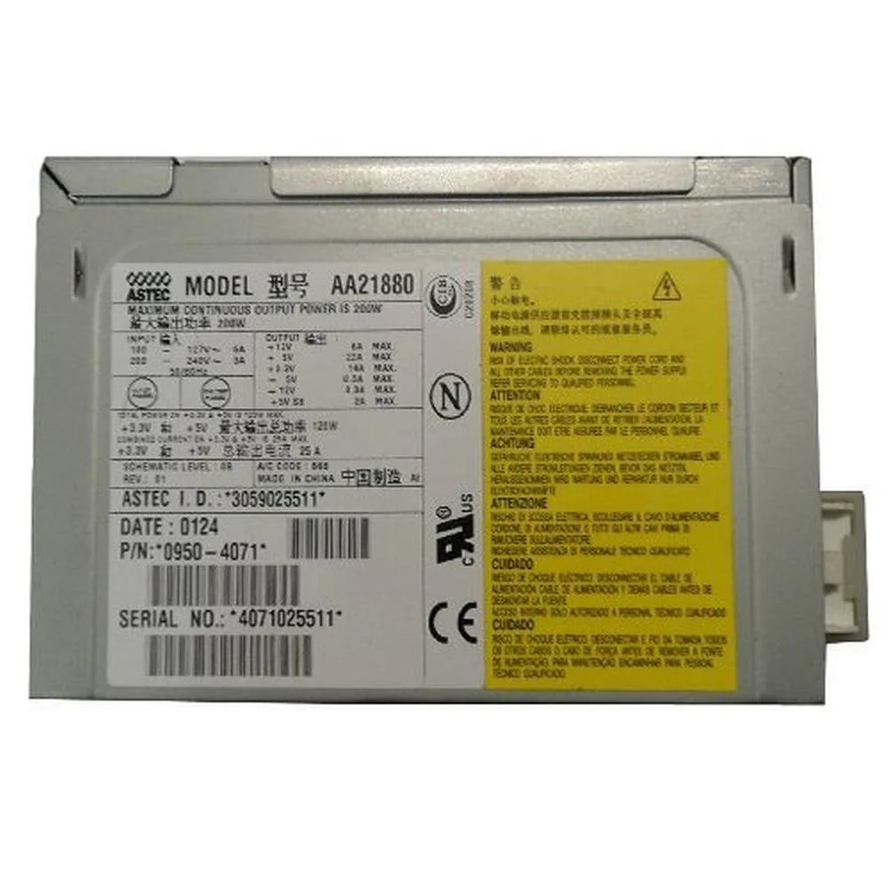 HP 200 watt power supply unit for Vectra Vli8