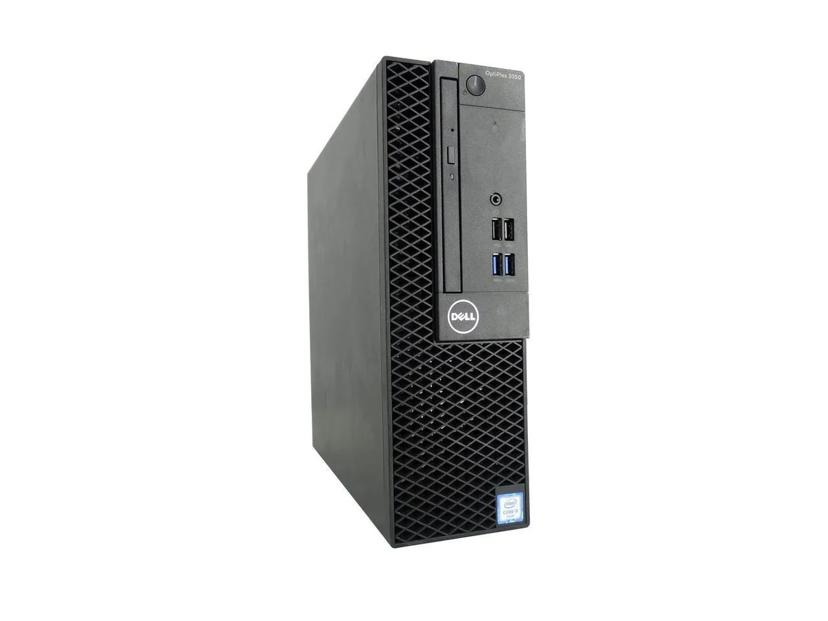 Small black desktop tower, compact business PC