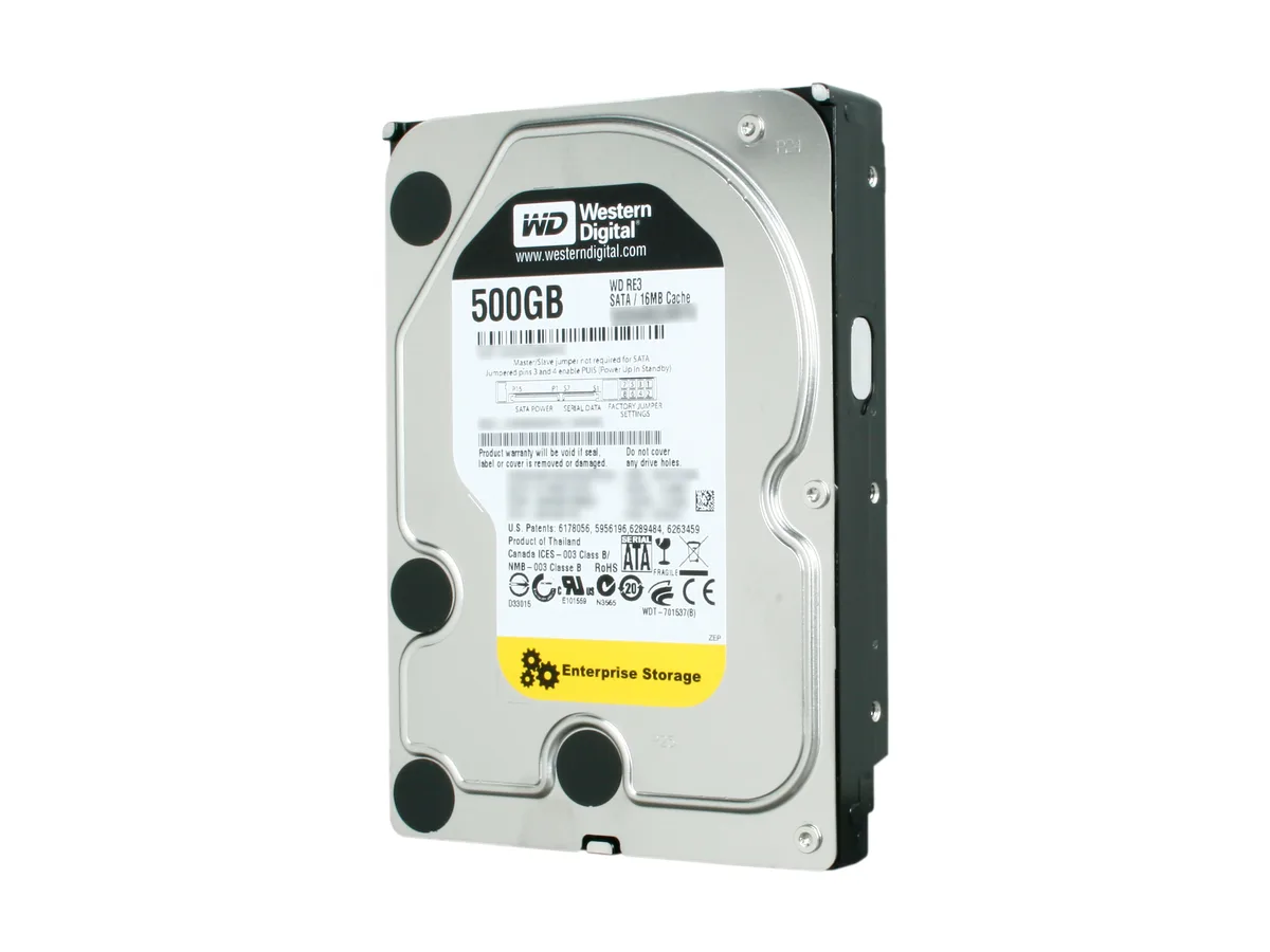 Western Digital Western Digital WD5002ABYS 500GB 7200 RPM 16MB SATA 3.0Gb/s 3.5" internal hard drive — photo du produit