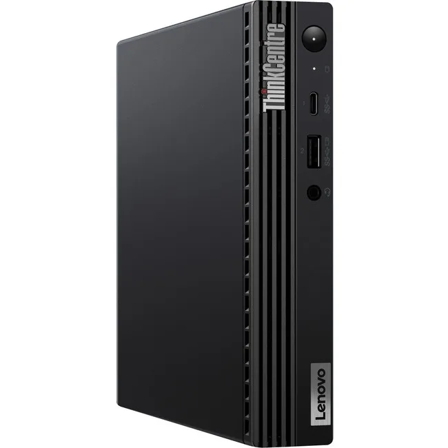 Small black Lenovo ThinkCentre M75q Gen 2 desktop box