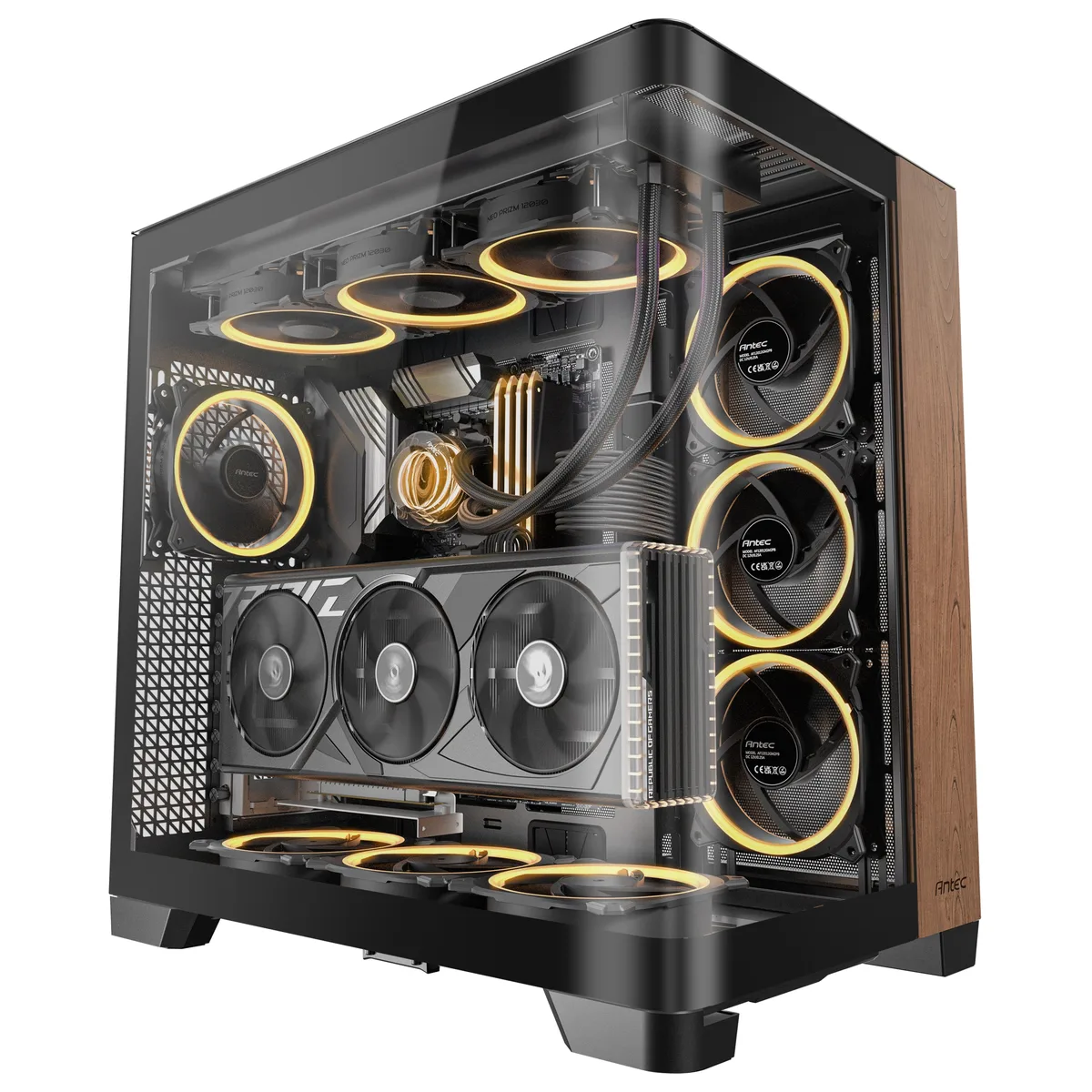 Antec Antec C8 Curve Wood Full-Tower E-ATX PC Case — product photo