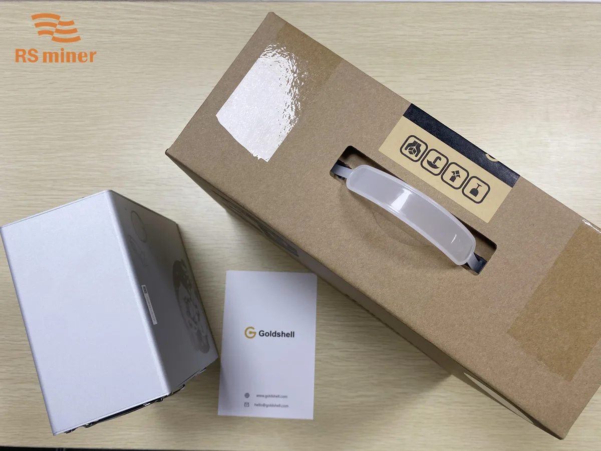 Silver rectangular crypto miner with WiFi, 175x150x84mm, 35dB