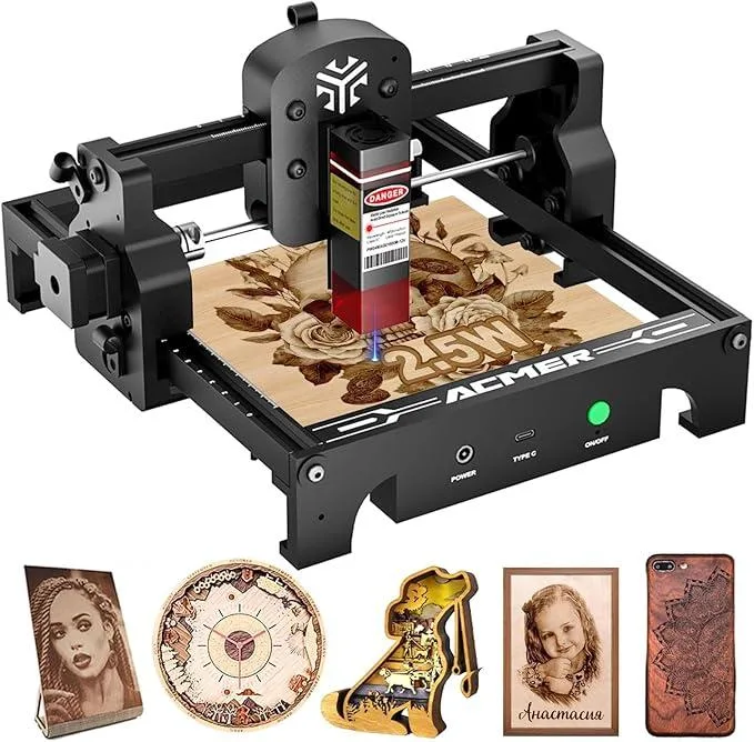 ACMER ACMER S1 3.5W Portable Laser Engraver 130x130mm 1.8kg — photo du produit
