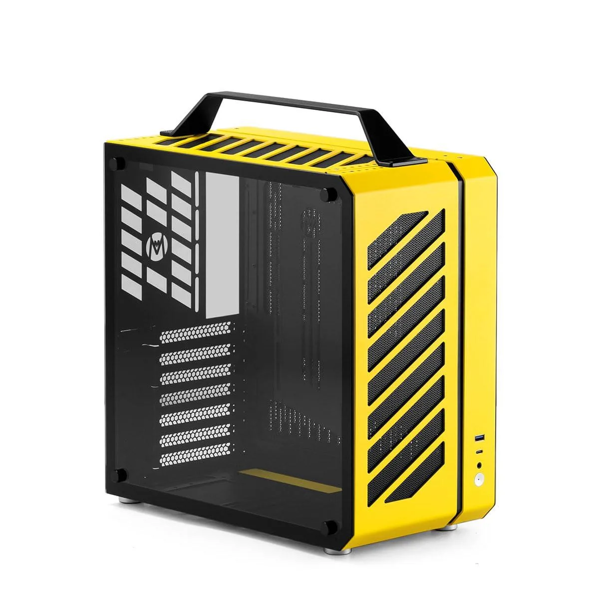 Mechanic master Mechanic Master C34 Compact ATX Case Carry Handle Vitality Yellow — photo du produit