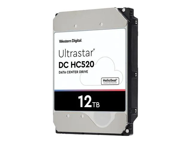 A silver 3.5 inch hard drive with a circuit board visible underneath
