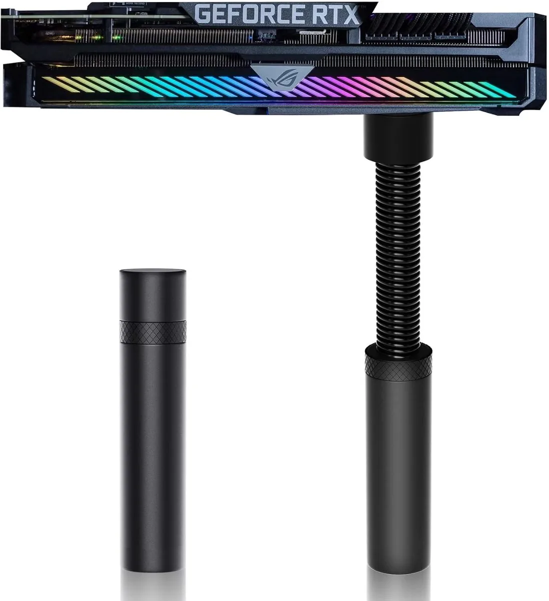 Adiven Adiven GPU Support Bracket Adjustable 70-120mm Magnetic Base Black — 제품 사진