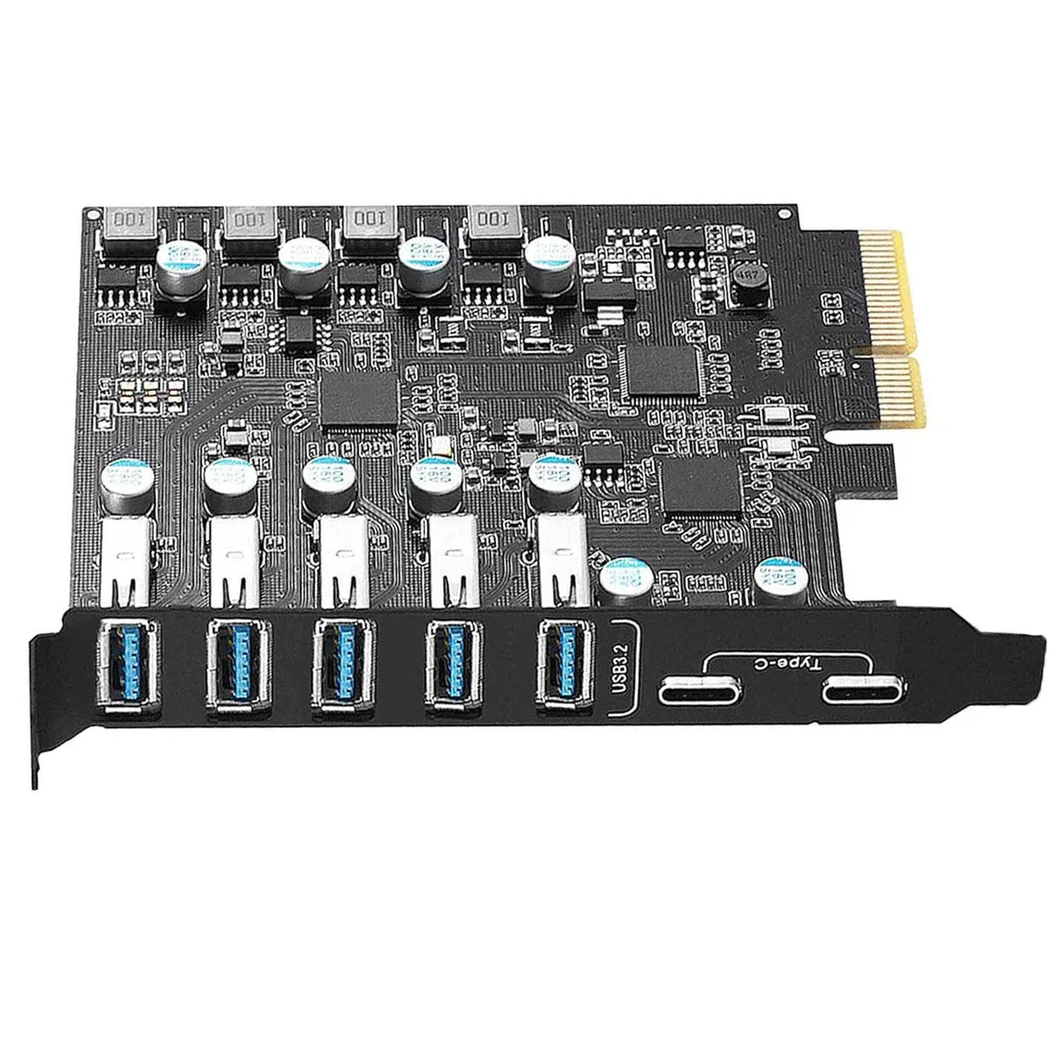 ESTONE ESTONE PCIE25A2C3.2 7-Port USB 3.2 PCIe Expansion Card — zdjęcie produktu