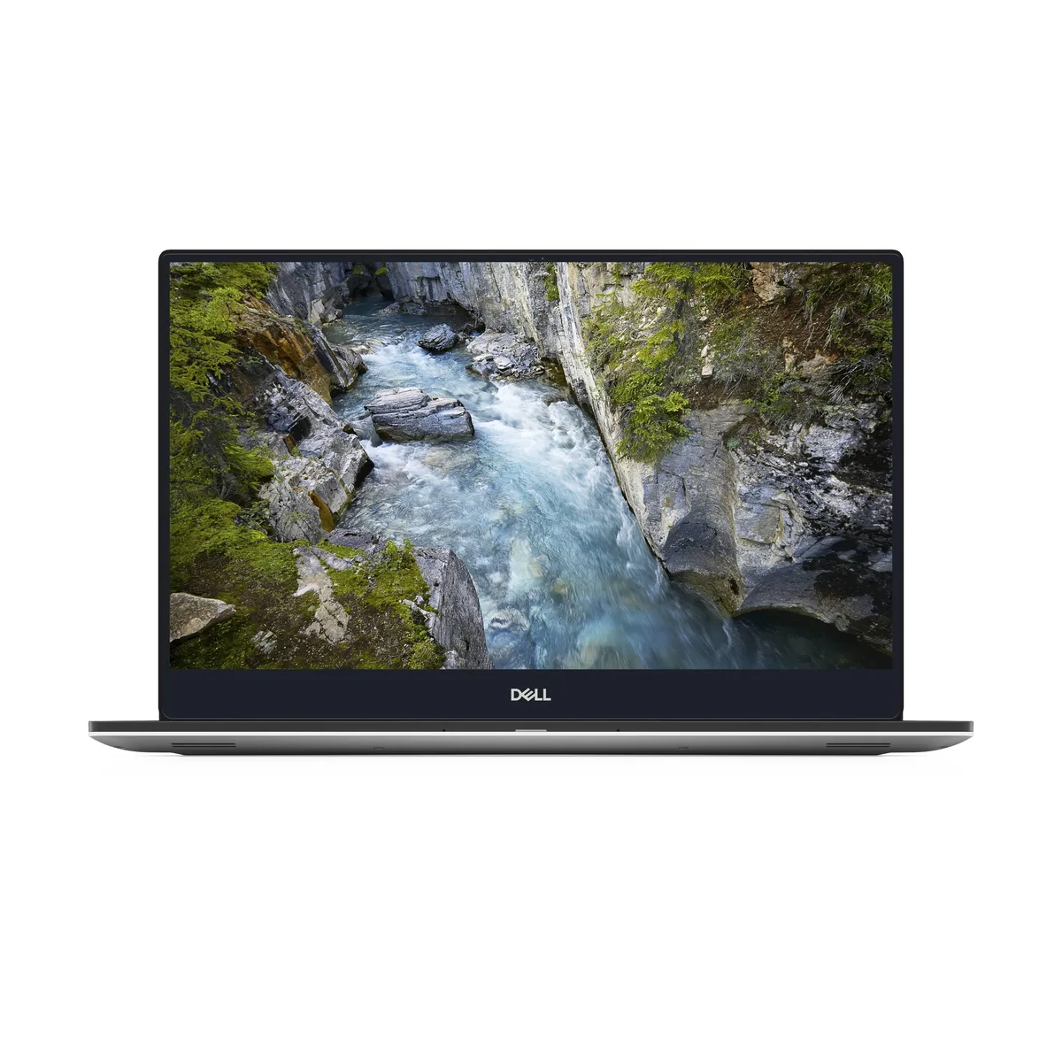 Silver Dell Precision 5540 laptop with 15.6 inch FHD non-touch display