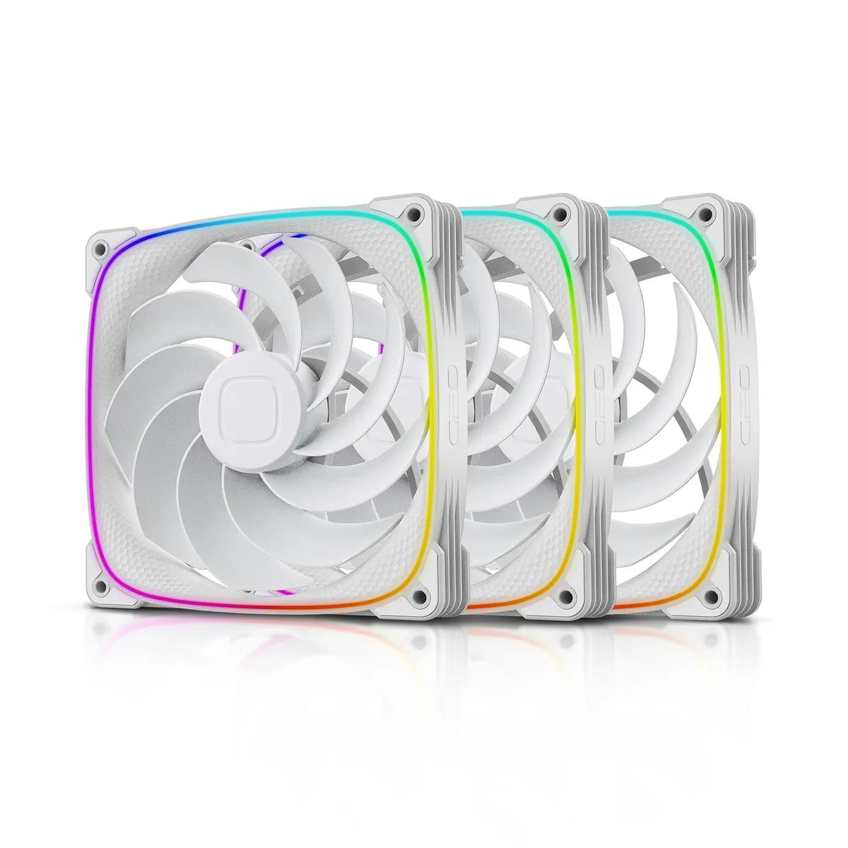 Geometric Future Geometric Future Squama 2503R 140mm White 3-Pack case fan — toote foto