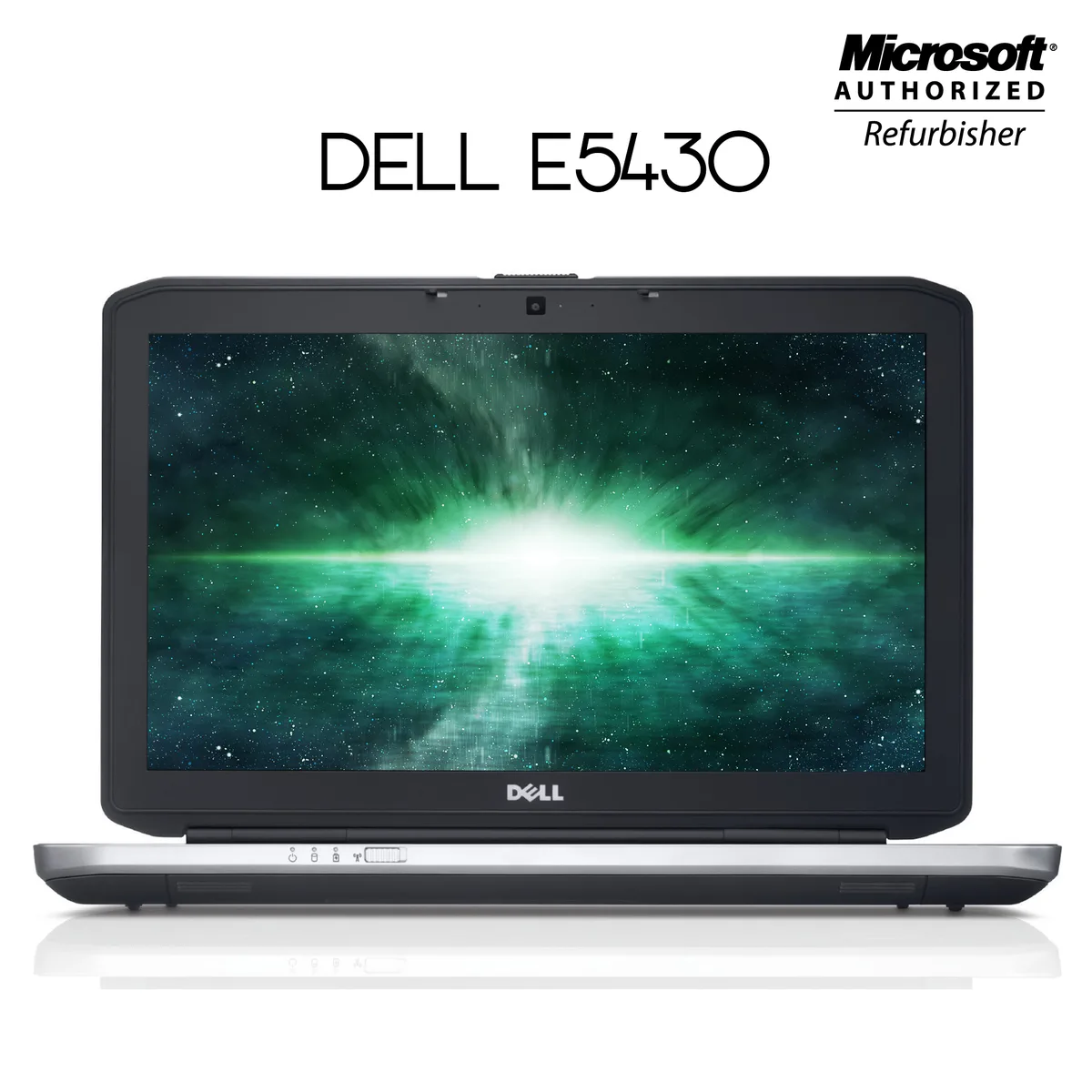 Black and silver 14 inch business laptop with anti-glare display