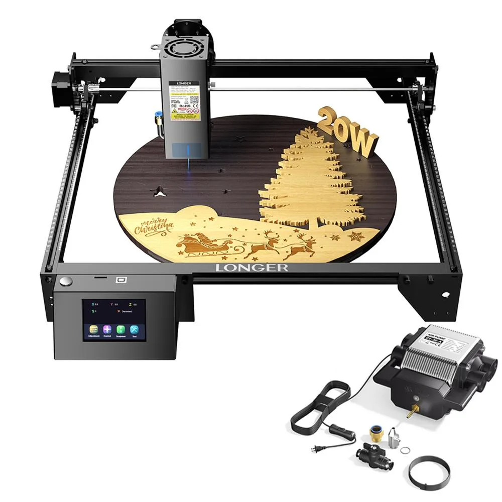 LONGER LONGER RAY5 20W Laser Engraver with Air Assist — produkto nuotrauka