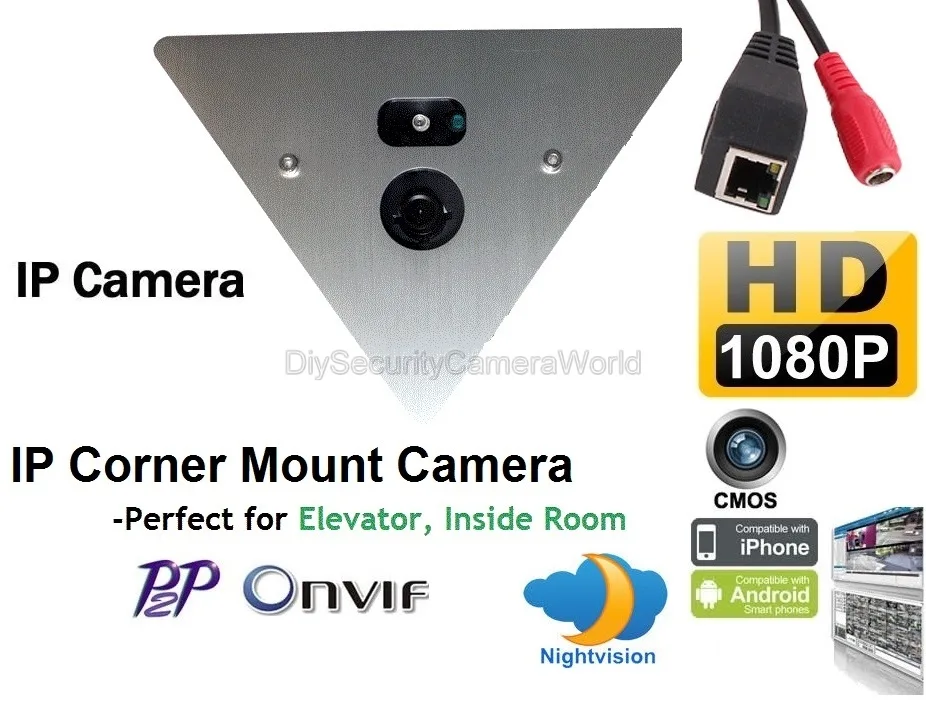 DiySecurityCameraWorld DiySecurityCameraWorld IPCX-MC28121080 1080P corner network camera — product photo
