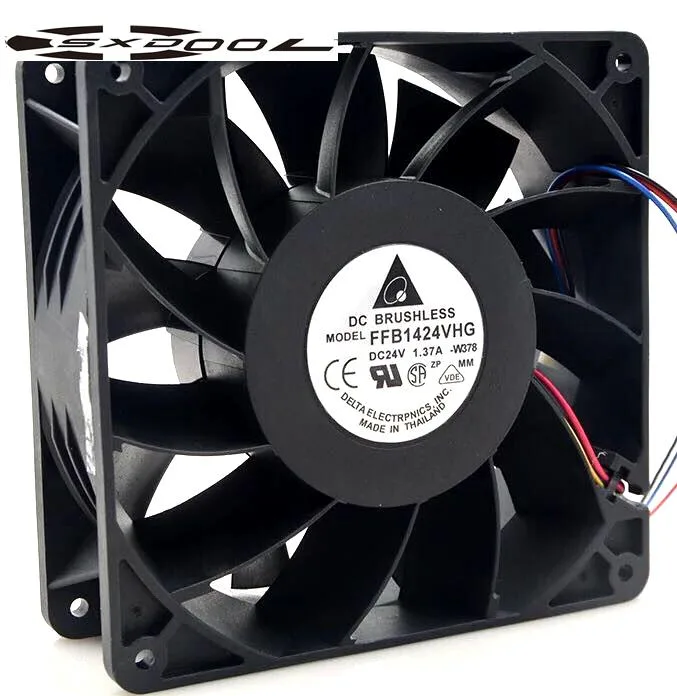 SXDOOL SXDOOL FFB1424VHG 24V 140mm 50mm 3200RPM case fan — product photo