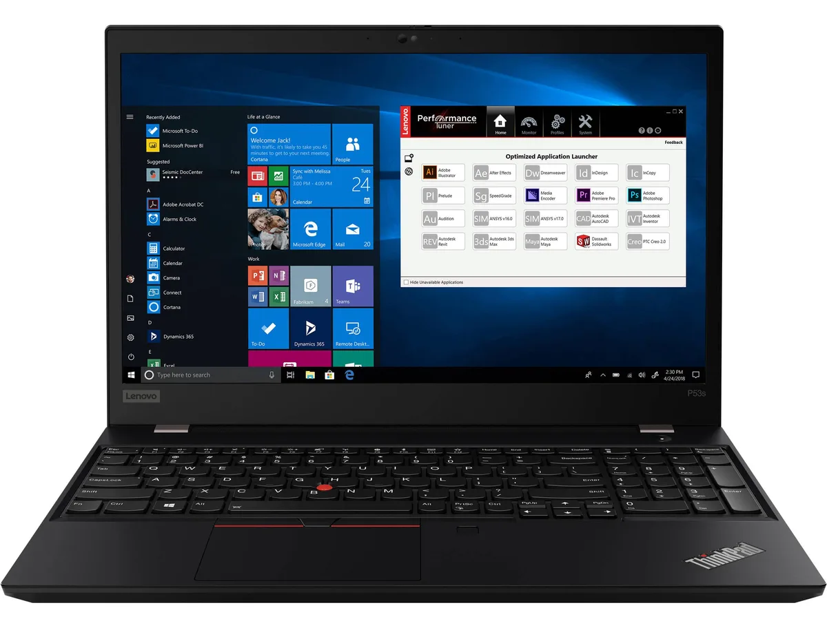 Lenovo Lenovo ThinkPad P53s i7-8565U 8GB 256GB 15.6 FHD Quadro P520 laptop — photo du produit