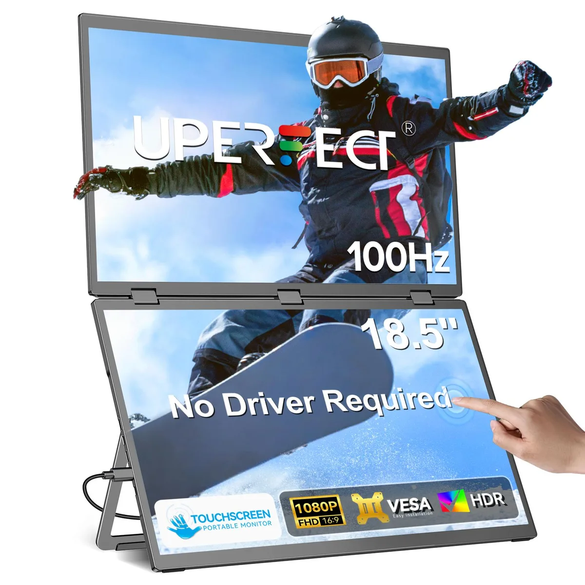 Uperfect Uperfect 18.5" 100Hz Dual Touchscreen Gaming Monitor — product photo