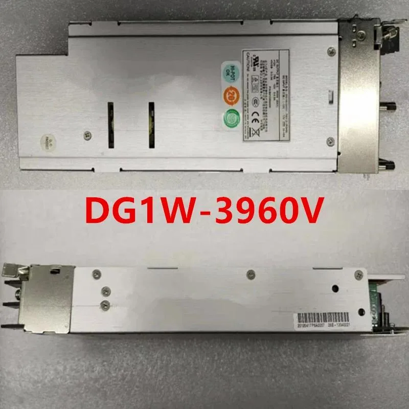 Rectangular silver metal power supply unit with label DG1W-3960V
