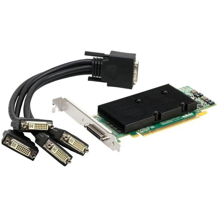 matrox Matrox M9140-E512LAF 512MB GDDR2 PCI Express x16 Low Profile workstation graphics card — fotografia produktu
