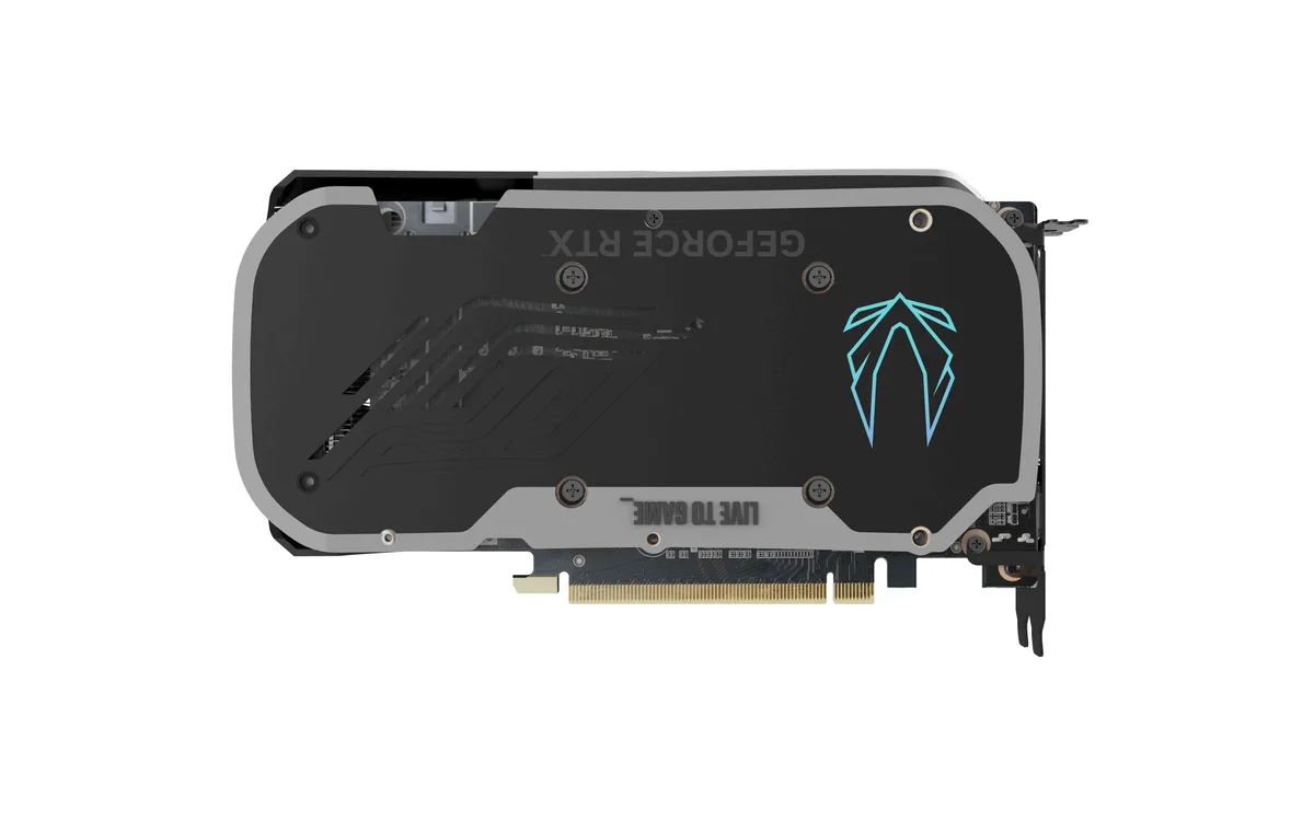 ZOTAC RTX 4070 Twin Edge OC dual-fan graphics card with metal backplate