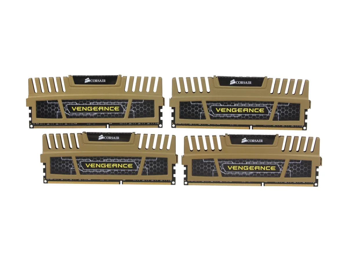 Corsair Corsair CMZ16GX3M4X1600C9G 16GB (4x4GB) DDR3L 1600 CL9 desktop RAM — product photo