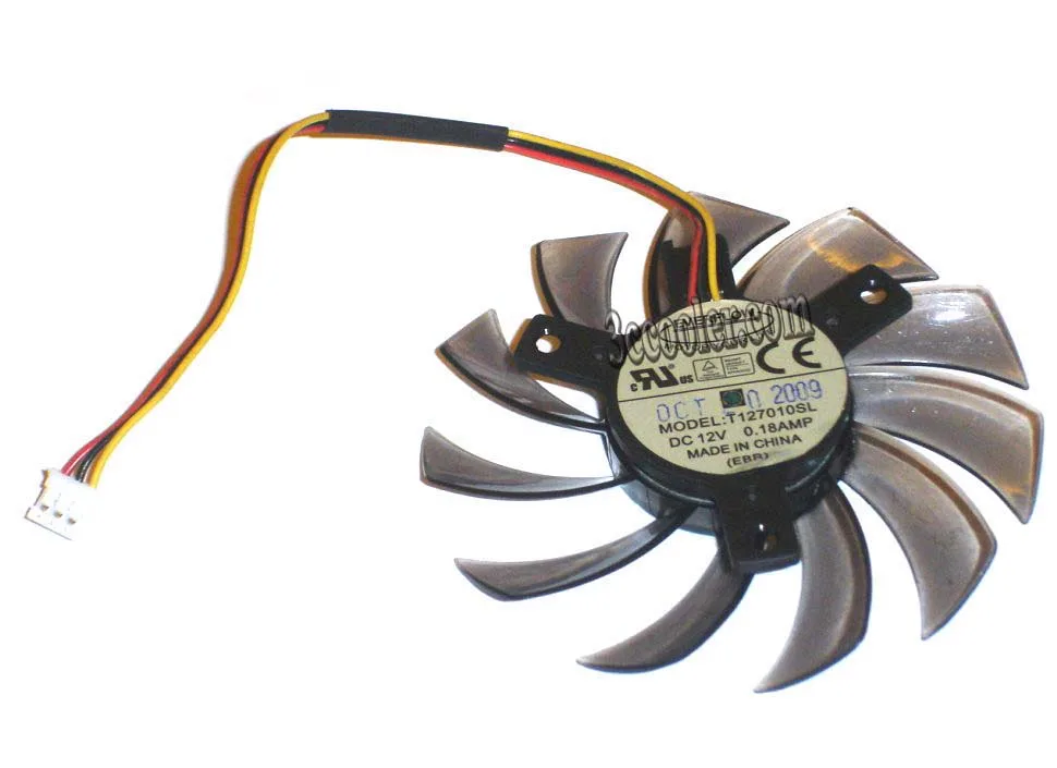 OEM Industries OEM Industries T127010SL 12V 0.18A 11 blade frameless fan — toote foto
