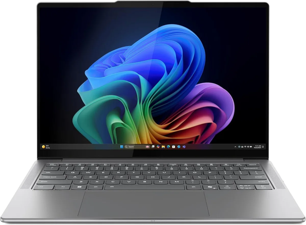 Slim Luna Grey laptop with 14 inch OLED display