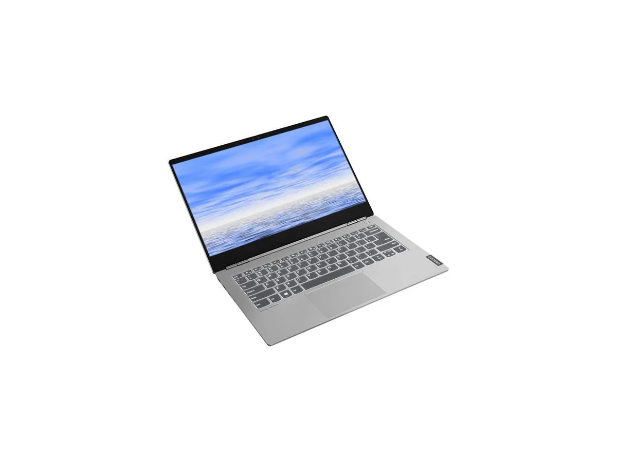 Gray aluminium 13.3 inch laptop narrow bezel display fingerprint reader power button
