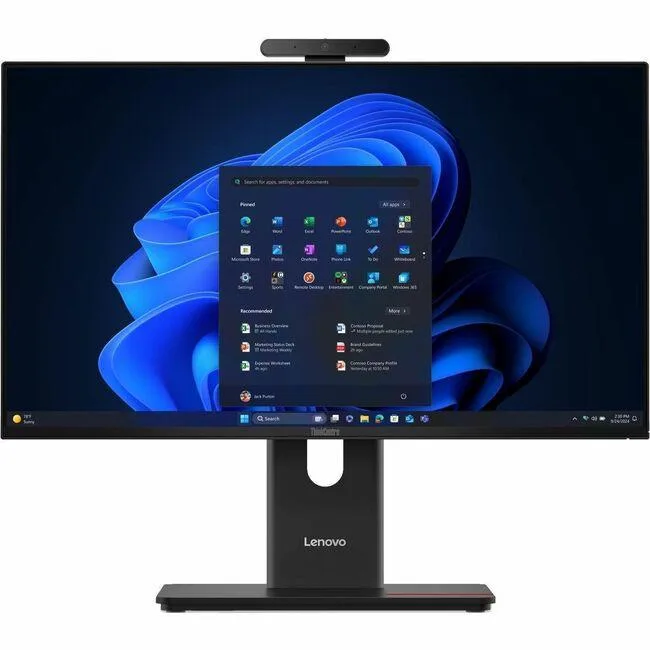 Lenovo ThinkCentre M70a all-in-one desktop with 23.8 inch display