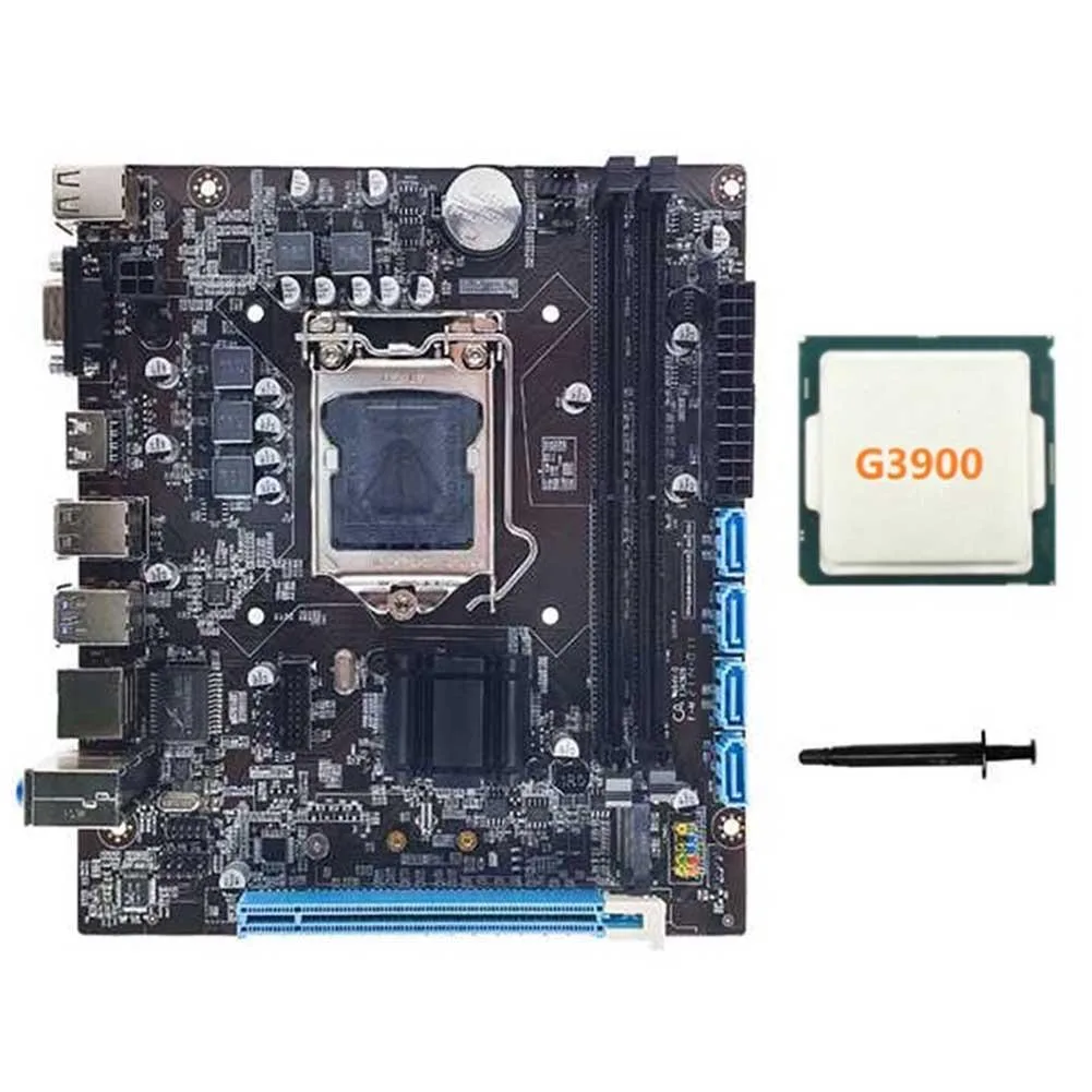 YINGHUA YINGHUA H110 server motherboard LGA1151 DDR4 G3900 CPU thermal grease — fotografija izdelka