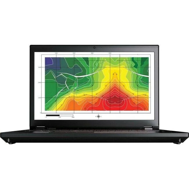 Large black 17.3 inch mobile workstation laptop closed