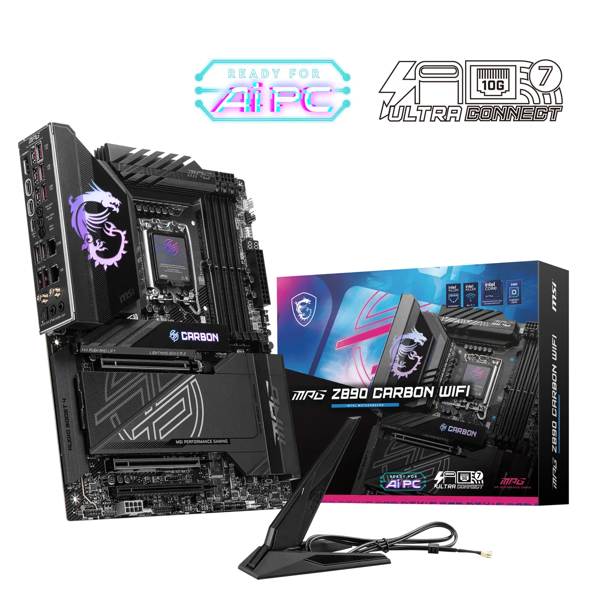 MSI MSI MPG Z890 CARBON WIFI Intel motherboard — product photo