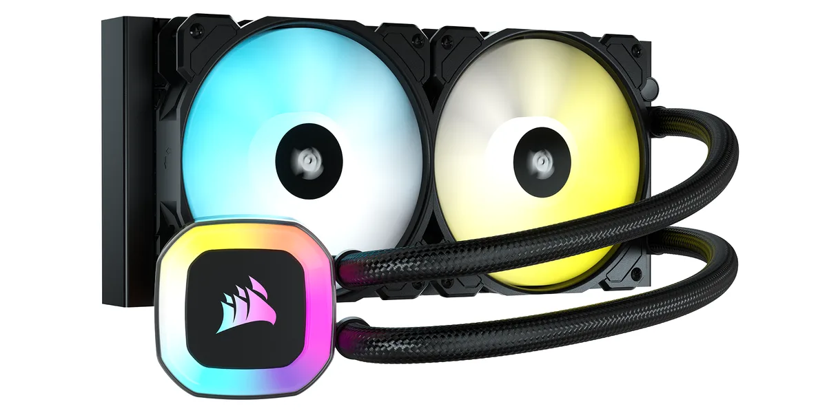 Corsair Corsair H100 RGB 240 mm liquid cooler — photo du produit