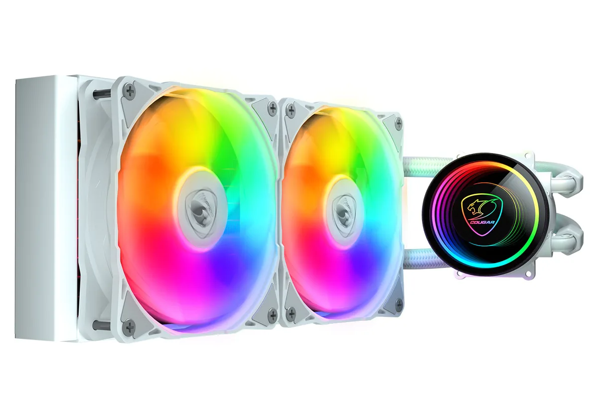 COUGAR COUGAR Poseidon Elite ARGB White 240 liquid cooler — photo du produit