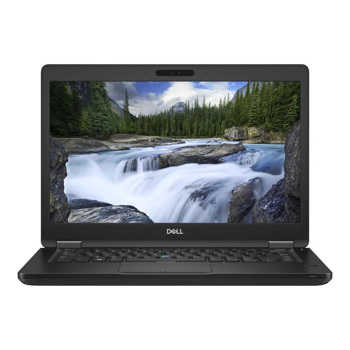 Black Dell Latitude 5491 14 inch laptop closed view