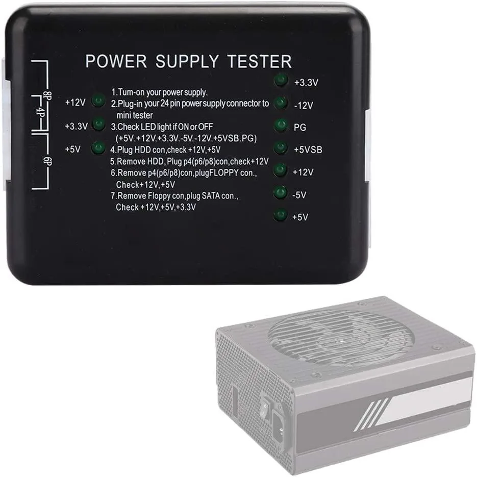 myVolts myVolts ATX Power Supply Tester Black — photo du produit