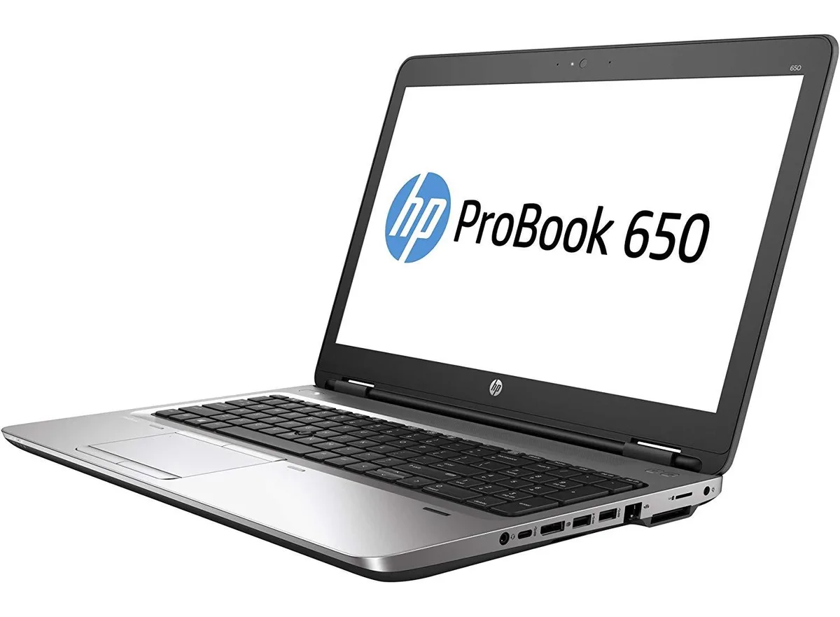 Silver HP ProBook 650 G2 15.6 inch laptop closed lid