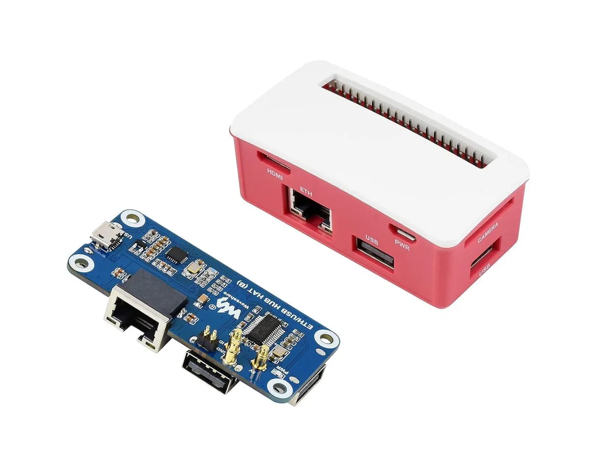 LORDWORLD LORDWORLD ETH-USB-HUB-BOX development board with ABS case — foto produk