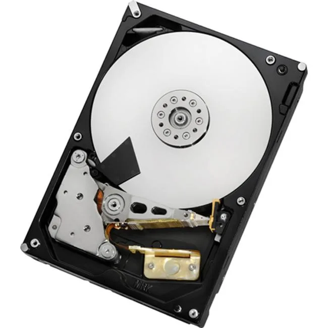 Silver 3.5-inch internal hard drive with SAS connector