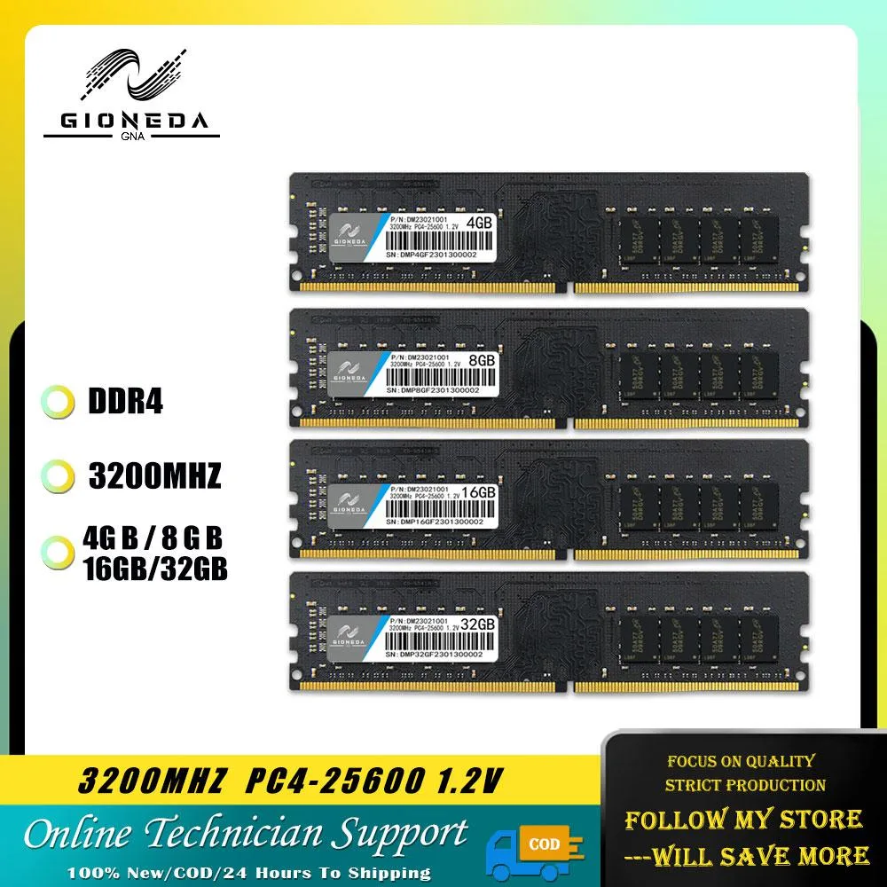 GIONEDA GIONEDA DDR4 8GB 3200MHz desktop RAM — product photo