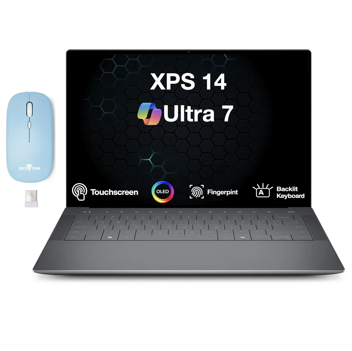 DELL DELL XPS 14 DA14250 laptop Ultra 7-255H 16GB LPDDR5X 1TB SSD 14.5" OLED 3.2K touch Graphite — photo du produit